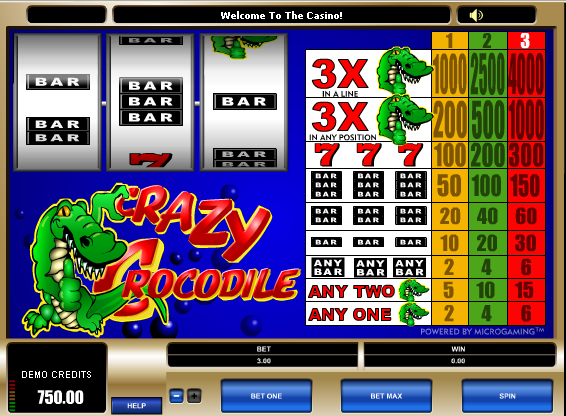 Crazy Crocs free slot machine game