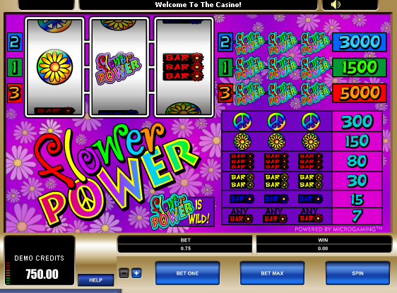 Flower Power free slot machine
