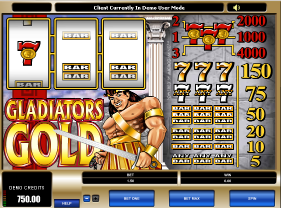 Gladiators Gold free slot machine game