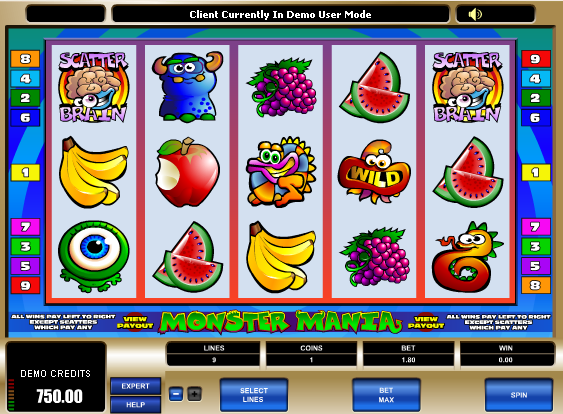 Monster Mania free slot machine game