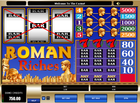 Roman Riches free slot machine game