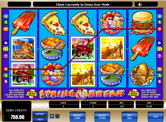 Spring Break free slot machine game