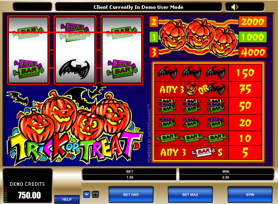 Trick or Treat free slot machine game