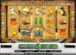 Secrets of Horus free slot machine games