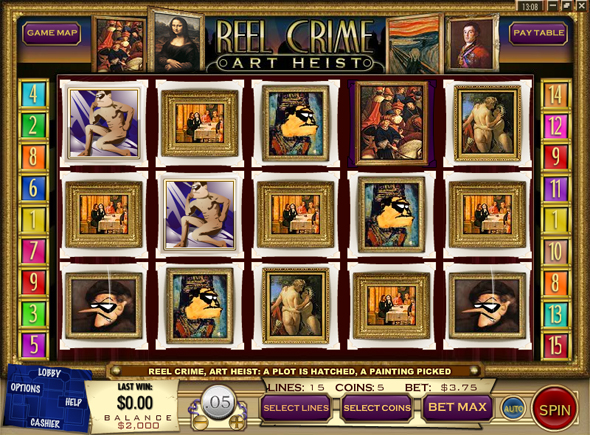 Reel Crime 2 Art Heist free slot game