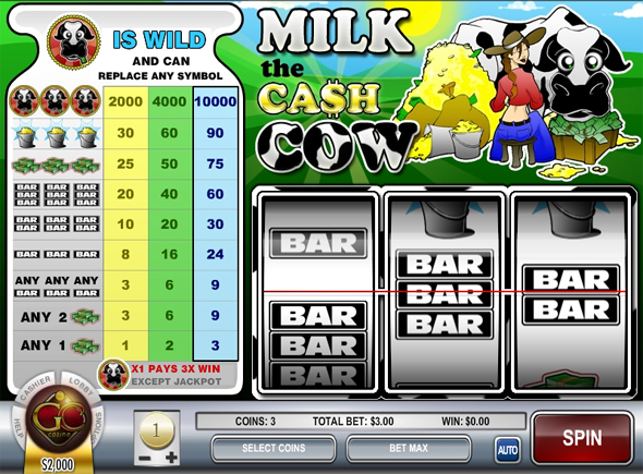 Milk the Cash Cow free slot game