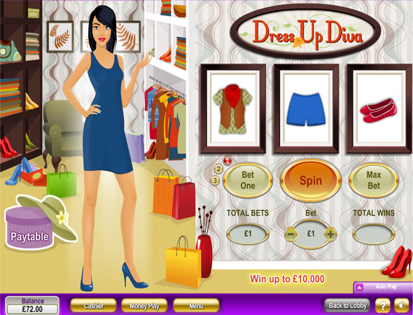 Dress Up Diva slot game
