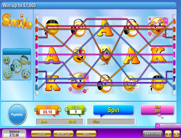 Smile slot game